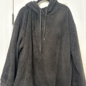 Cozy Gray Fleece Hoodie